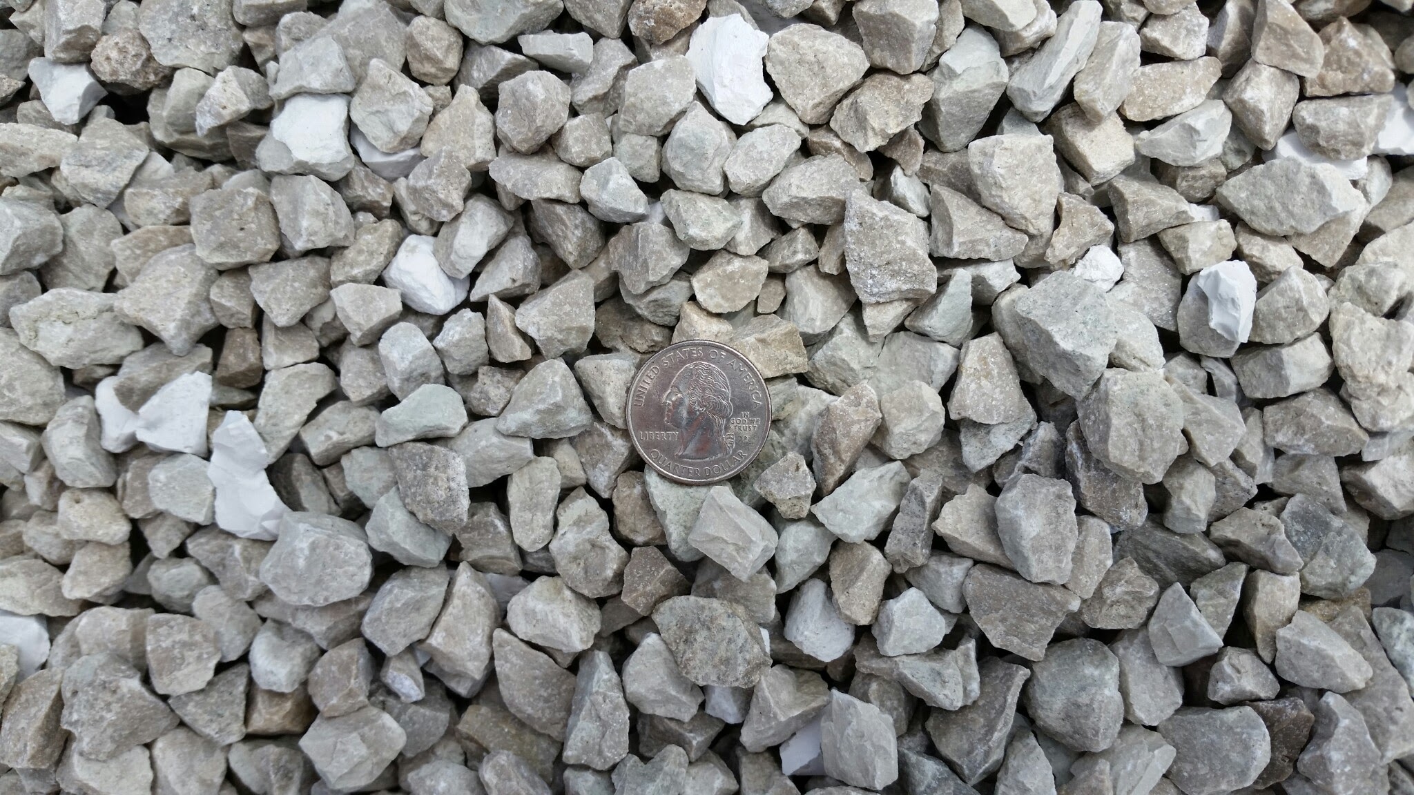 5/8″ Clear Limestone Chips | Erickson's Landscape Supply